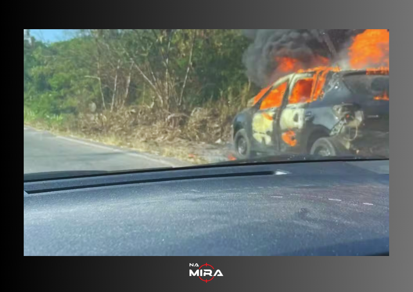 Assessor Comercial é Vítima de Sequestro e Tem Carro Incendiado no Espírito Santo