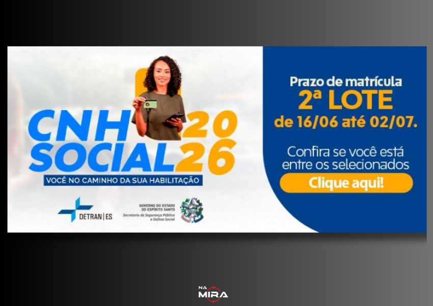 CNH Social 2026: Detran|ES abre matrículas para contemplados no segundo lote